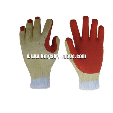 13G Polyester Liner áspero Latex Work Glove-5201